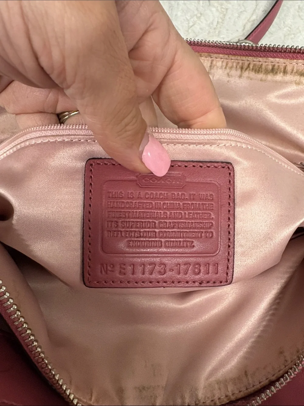 Pink Coach Chelsea Tote bag 17811 - Picture 8 of 11